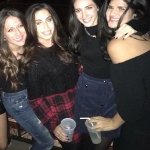 Black and Red Plaid Sweater Dress